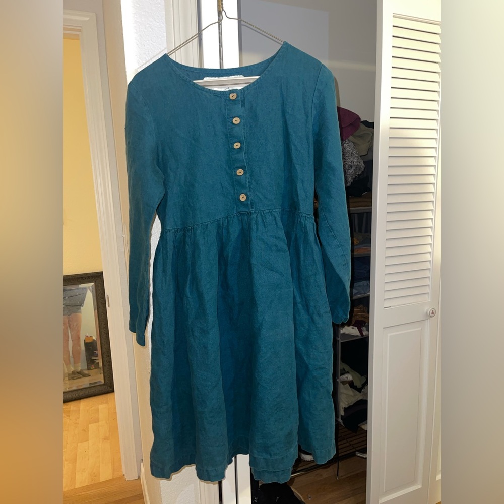 Not Perfect Linen Medium Dress